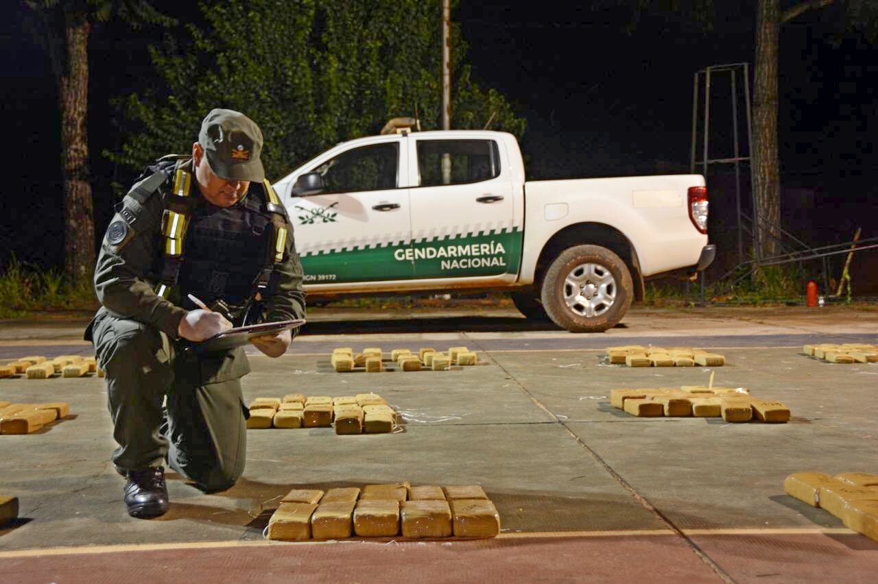 Gendarmería Nacional secuestró más de 510 kilos de marihuana en Colonia Delicia